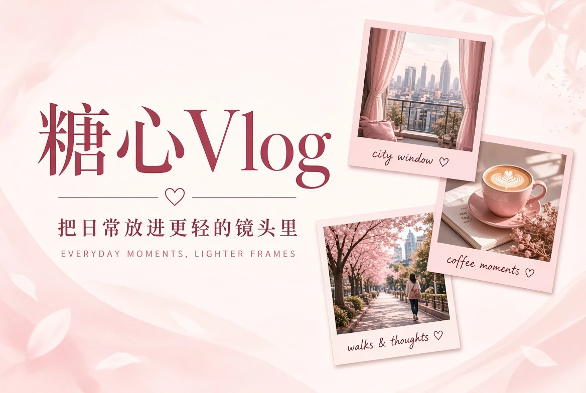 糖心Vlog品牌视觉